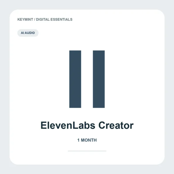 ElevenLabs Creator 1M [ W5 ] — KeyMint