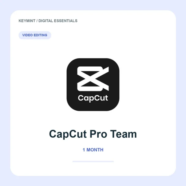 Capcut Pro Team 1M | BHF — KeyMint